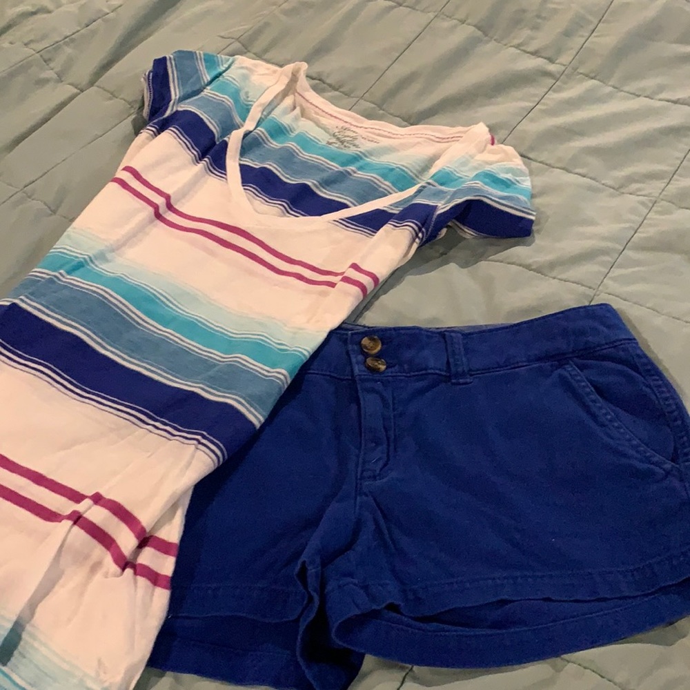 American Eagle short and tshirt set